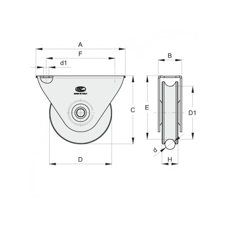 Galet Roue Pour Portail Mm Gorge Ronde Demi Ronde Mm