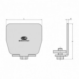 Embout métallique pour rails série P75   ( 10)