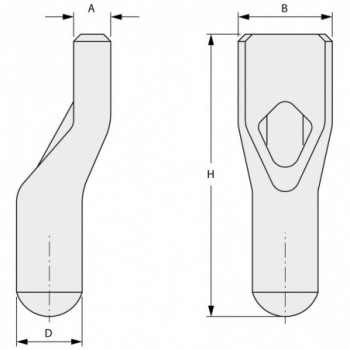 Pivot acier à souder zingué Ø 20 mm