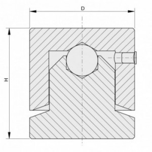 Pivot inférieur ø40mm pour portail - à souder - inox 304