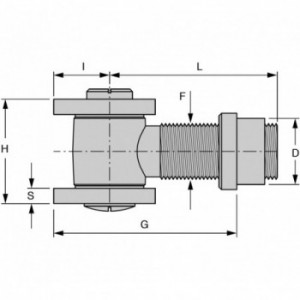 Gond Ø18mm à souder - INOX 304