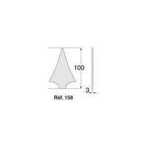 Lances en tôle emboutie triangle plate