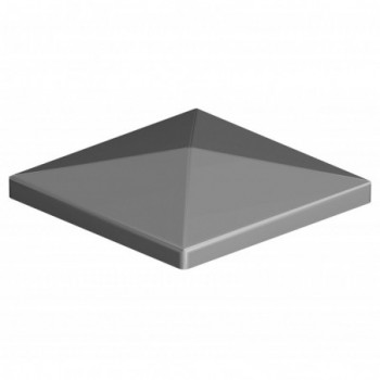 Chapeau carré avec bords (acier brut) 40x40 mm