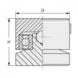 Pivot inférieurs à souder - petit modèle Ø 40 mm