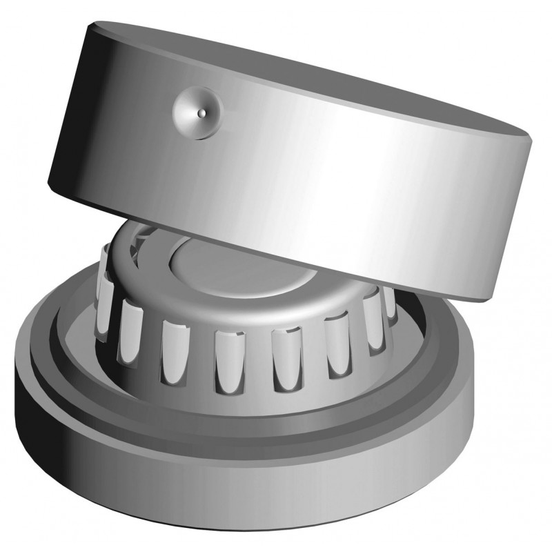 Pivot inférieur à souder - roulement à rouleaux Ø 50 mm