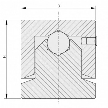 Pivot à bille économique à souder (sans roulement) Ø 40 mm