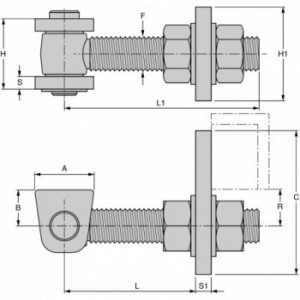 Gond industriel - orthogonal M18