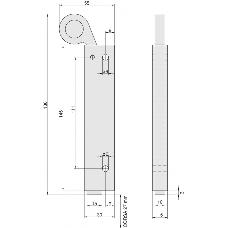 LIWI-Verrou à Ressort 220 mm Loquet en acier galvanisé pour les portails  portillons et portes - avec un boulon pour Portail de[596] - Cdiscount  Bricolage