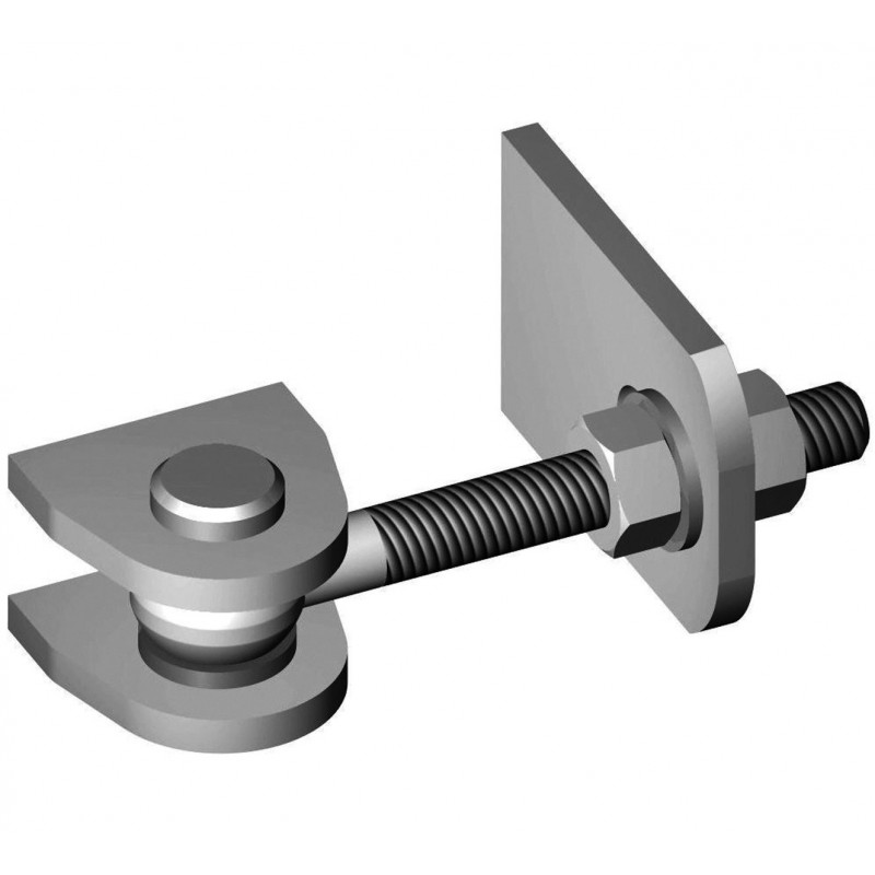 Gonds M16 réglage orthogonal ( 4) avec 2 rondelles laiton