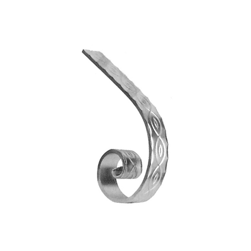 Départ de main courante 40x8mm - Compatible avec AL1701 - aluminium