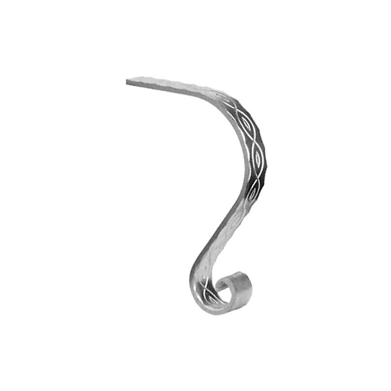 Départ de main courante 40x8mm - compatible avec AL1701 - en aluminium