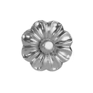 Fleur en aluminium ø60 - H17 - épaisseur 2mm - avec bille ø15