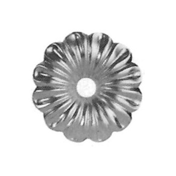 Fleur en aluminium ø90 - H10 - épaisseur 2mm