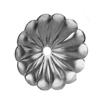 Fleur en aluminium ø110 - H20 - épaisseur 3mm