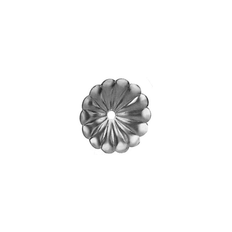 Fleur en aluminium ø110 - H20 - épaisseur 3mm
