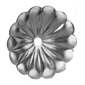 Fleur en aluminium ø110 - H20 - épaisseur 3mm