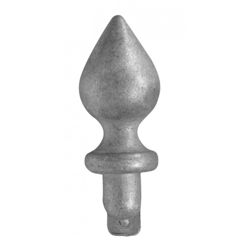 Lance en aluminium goutte H65x ø33, teton ø16mm - aluminium