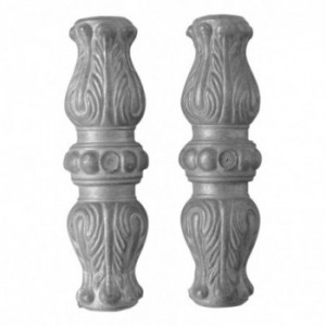 Manchon orné aluminium - pour ø20  H135x ø38
