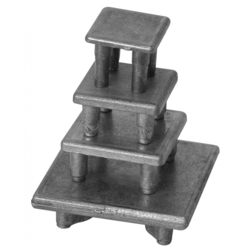 Embout rectangle rentrant 120x18 - aluminium (jusqu'à rupture de stock)