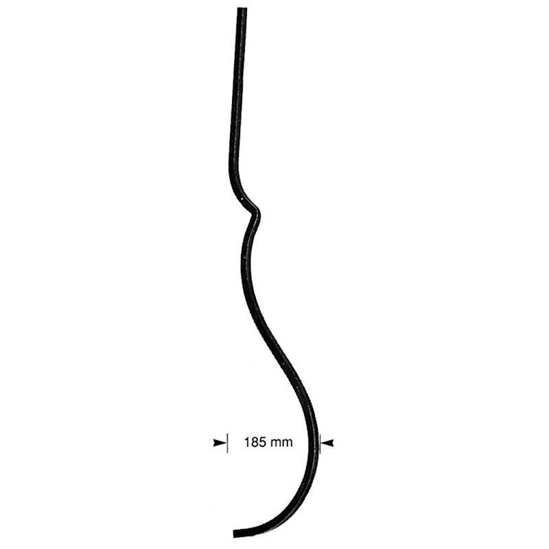 Barreau de fenêtre carré de 12 -  L185xH920