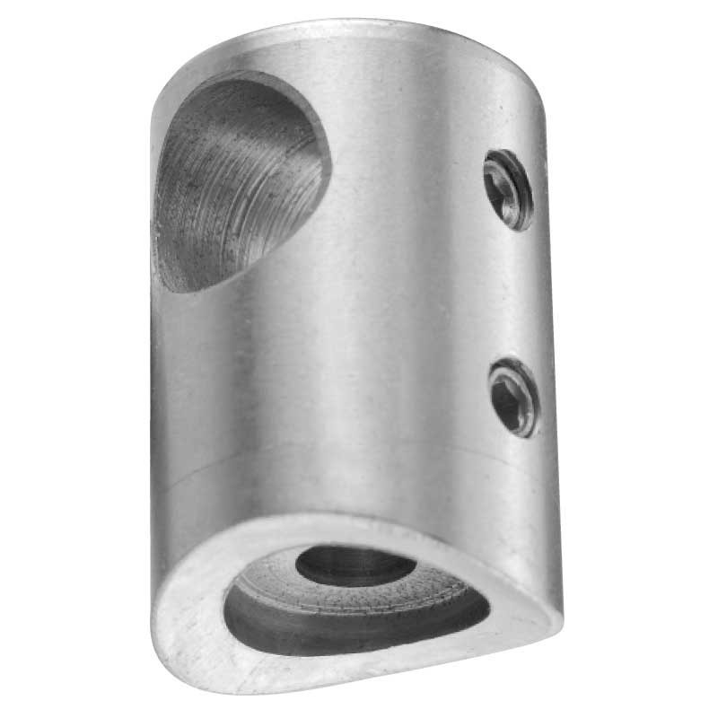 Support de fixation INOX 304 pour tube ø42,4mm et rond ø10,2mm