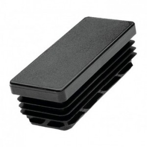 Embout plastique NOIR pour tube rectangulaire 30x10mm