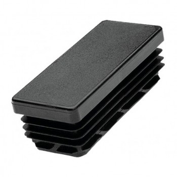 Embout plastique NOIR pour tube rectangulaire 30x15mm