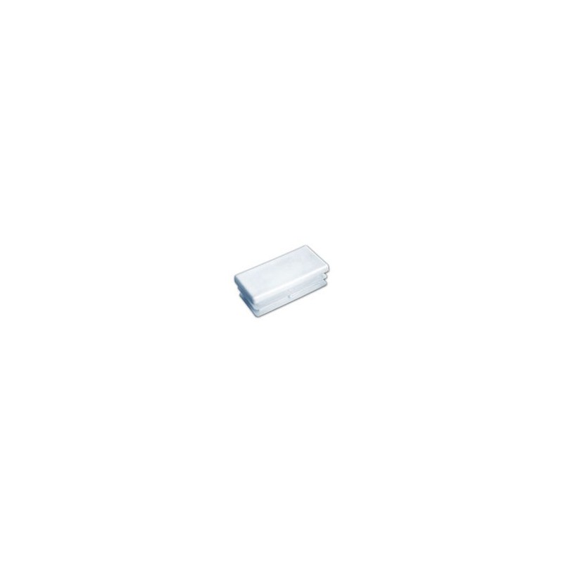 Embout plastique BLANC pour tube rectangulaire 40x27mm