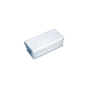 Embout plastique BLANC pour tube rectangulaire 40x27mm