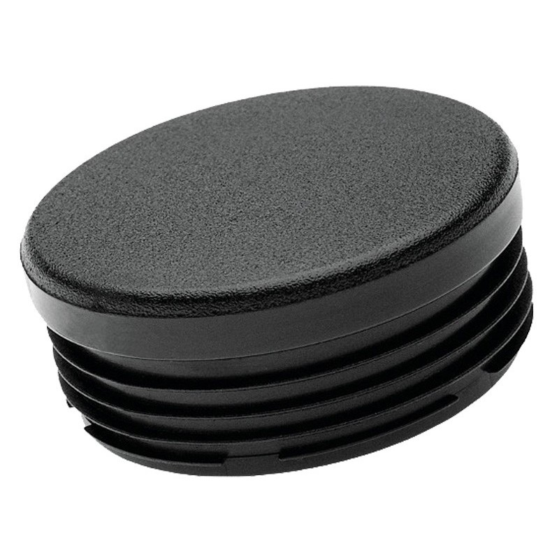Bouchon pvc  noir  rond diam 42