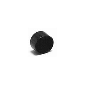 Embout plastique NOIR enveloppant pour tube rond Ø20mm