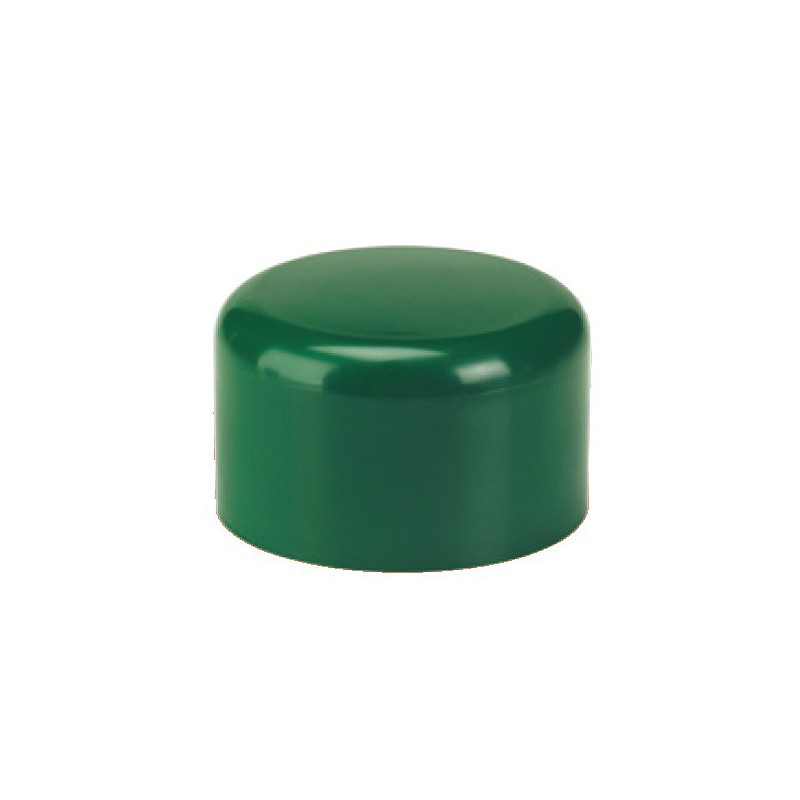 Embout PVC enveloppant VERT pour tube rond Ø48mm