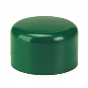 Embout PVC enveloppant VERT pour tube rond Ø48mm