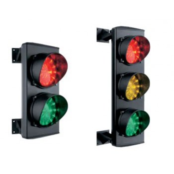 Feu Tricolore Industriel à LED - Rouge/vert, Télécommande, IP54, Pour Quai De Chargement, Signalisation