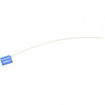 Scellé câble en aluminium FLEXIGRIP - longueur 150mm - tige ø1,5mm - BLEU VIERGE