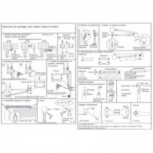 Ferme portes et portails type vérin tout inox - réglable