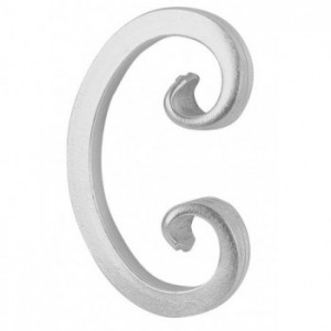 Volute inox 304 -  carré de 12x12mm -  H130 -  L80