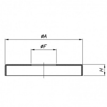 Cache embase ø85mm pour tube ø34,5mm