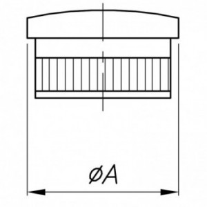 Embout bombé pour tube ø42,4x2,0mm - A manchonner