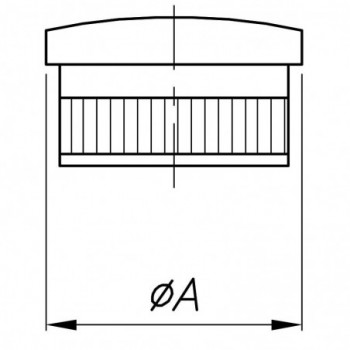 Embout bombé massif pour tube ø42,4x2,0mm - A manchonner