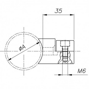 Pince pour tube ø33,7mm