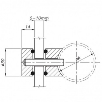 Pince pour tube ø42,4mm