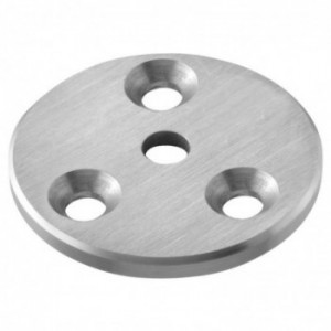 Platine de fixation ø100x6mm - 3 trous externe ø8,5mm - trou interne ø13mm