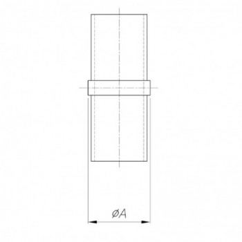 Raccord de liaison pour tube ø33,7x2,0mm