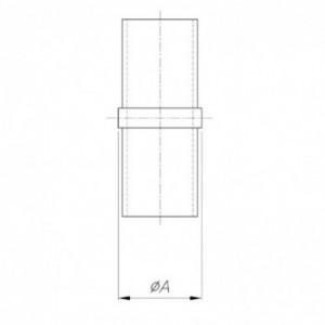 Raccord de liaison pour tube ø33,7x2,0mm