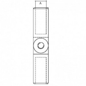 Support double réglable pour rond ø12mm