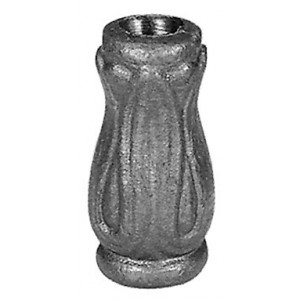 Garniture pour barreau - ø32mm - trou rond de 14,5mm - hauteur 63mm - acier brut