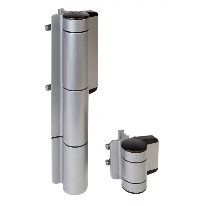 Charnière avec ferme-porte réglable intégré Locinox - portes 150KG max - argenté - génération 1