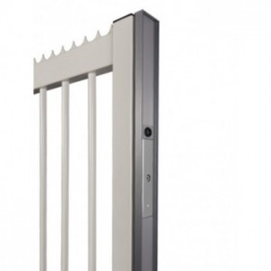Profil en aluminium pour portails coulissants à combiner avec MAGUNIT-2500 en RAL 9005