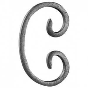 Volute 65x100h - 12x6mm - Fintion à froid